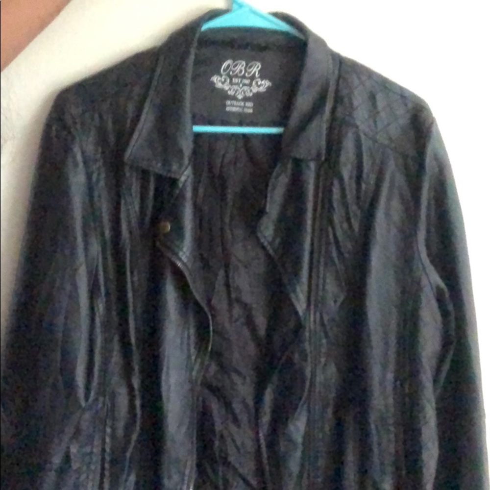 Faux leather jacket